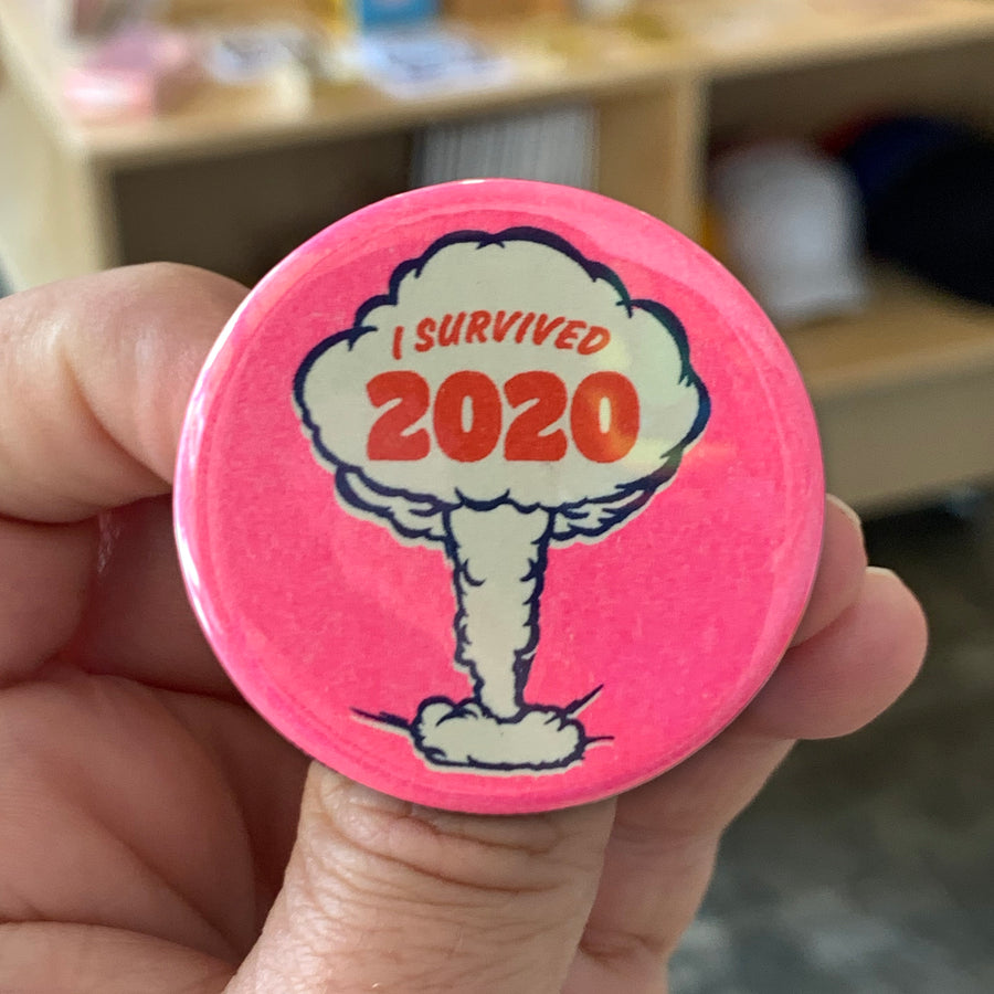 I Survived 2020 Pink Button - 1.75"