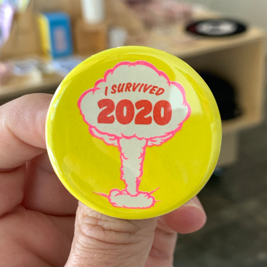 I Survived 2020 Yellow Button - 1.75"