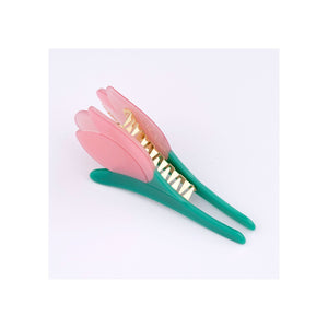Pink Tulip Hair Claw