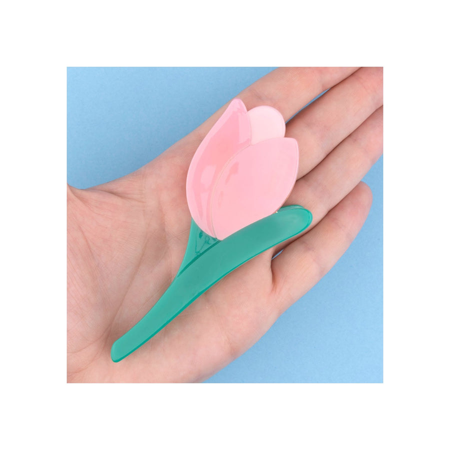 Pink Tulip Hair Claw