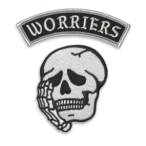 Worriers Anxiety Club Patch Set - WHITE MINI VERSION