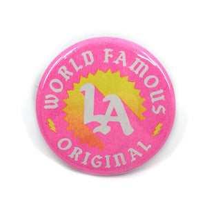 World Famous Original LA Sunset Button - 1.75" - World Famous Original