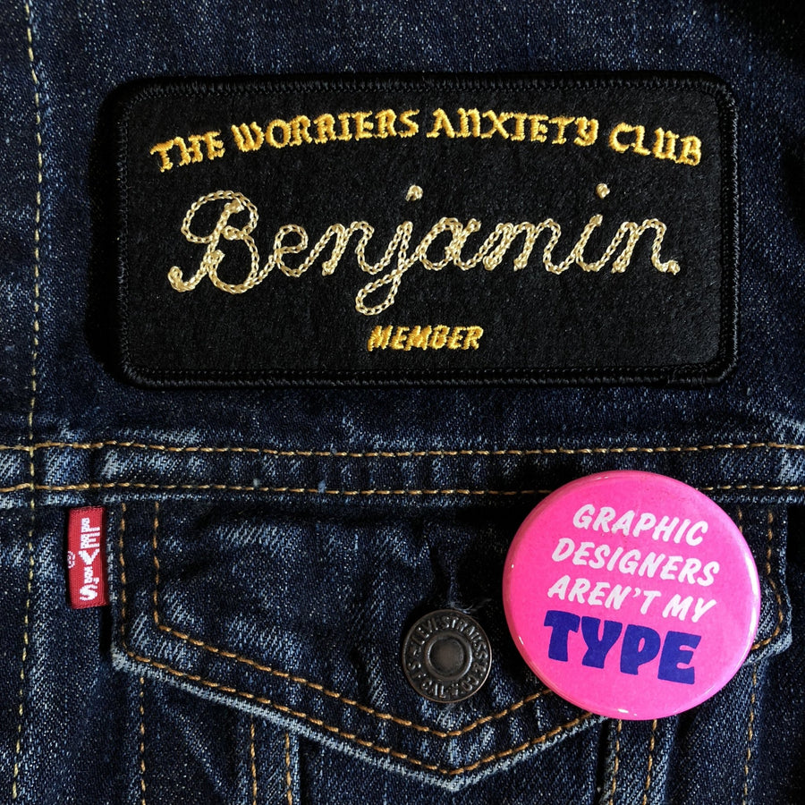Worriers Anxiety Club Member Patch - World Famous Original