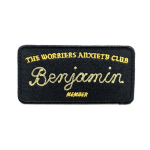 Worriers Anxiety Club Member Patch - World Famous Original