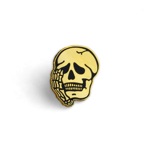 Worriers Anxiety Club Skull - Pin - World Famous Original