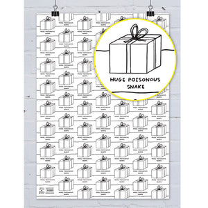 David Shrigley (Folded) Gift Wrap Huge Poisonous Snake